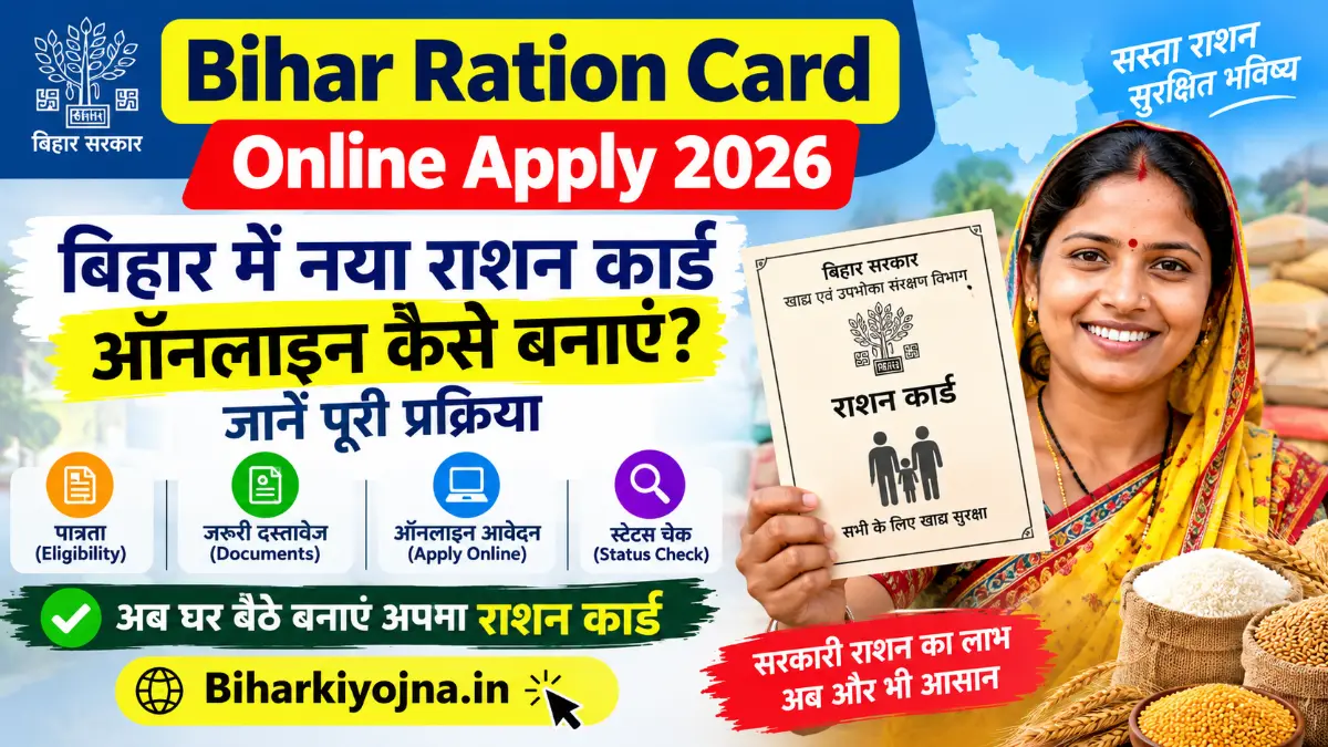 NEW ONLINE PROCESS 2026 BIHAR RATION CARD APPLY