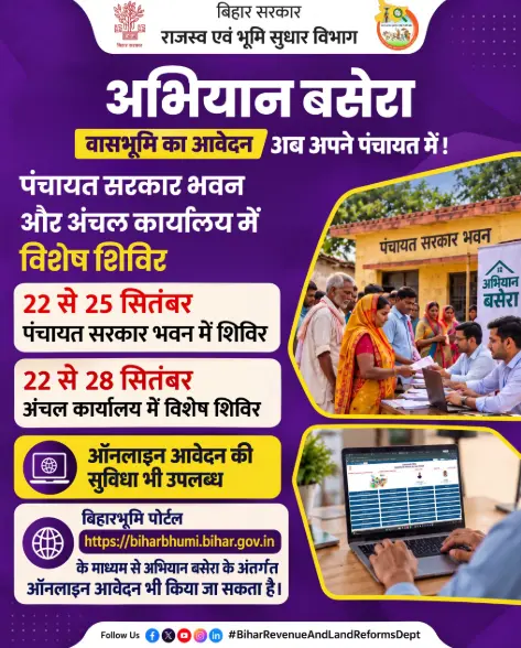 abhiyan basera important date