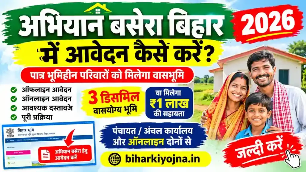 abhiyan basera bihar 2026 apply process